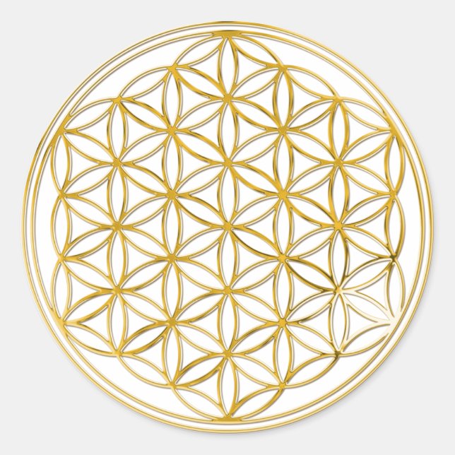Sticker Rond Blume des Lebens | klein (Devant)