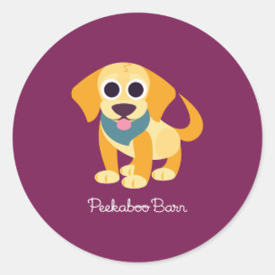 Sticker Rond Bo le chien