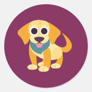 Sticker Rond Bo le chien