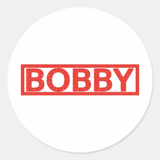 Sticker Rond Bobby Stamp (Devant)