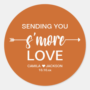 Sticker Rond Boho S'more Cadeau de Mariage