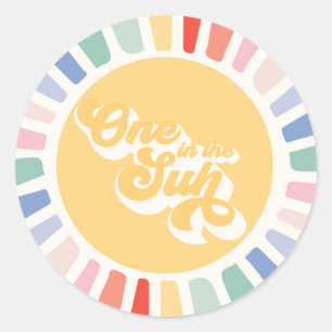 Sticker Rond Boho Sunshine Un Dans Le Soleil Soleil Faveur