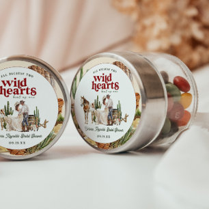 Sticker Rond Boho Western Desert   Enterrement de vie de jeune 