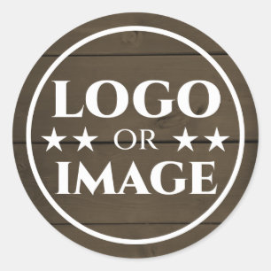 Sticker Rond Bois foncé Grain Bois Bois Bois Bois Bois Bois Log