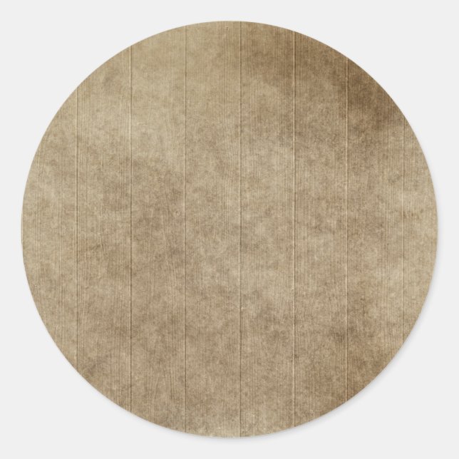 Sticker Rond Bois Grungy Brown (Devant)