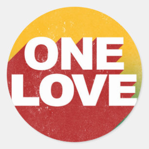 Sticker Rond Bold cool One Love