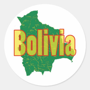 Sticker Rond Bolivie