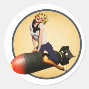 Sticker Rond Bombes à l'écart