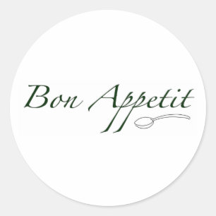 Sticker Rond Bon Appetit