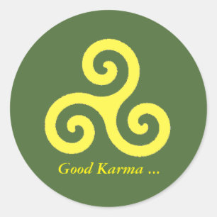 Sticker Rond Bon Karma