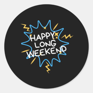 Sticker Rond Bon long week-end