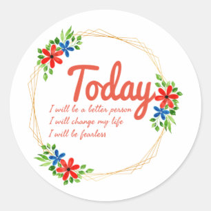 Sticker Rond bon positif citations de bonnes vidéos succès