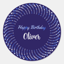 Bon texte d'anniversaire avec cercle de coeurs ble