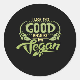 Sticker Rond Bon Vegan