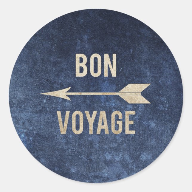 Sticker Rond Bon Voyage (Devant)
