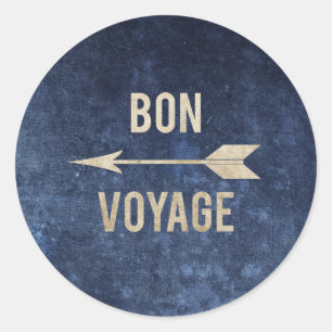 Sticker Rond Bon Voyage