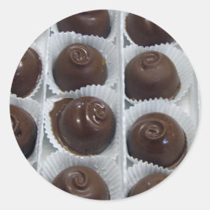 Sticker Rond Bonbons au chocolat