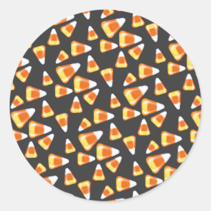 Sticker Rond Bonbons d'Halloween motif, gâteries amusantes de b