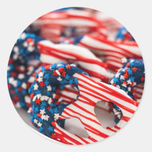 Sticker Rond Bonbons patriotiques