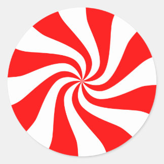 Sticker Rond Bonbons, spirale Tourbillonnant