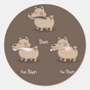 Sticker Rond BonChien
