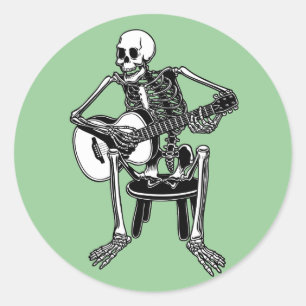 Sticker Rond Bones Busker