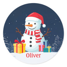 Bonhomme de neige personnalisé Noël Joyeux