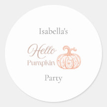 Bonjour Citrouille Floral Automne Halloween Fête