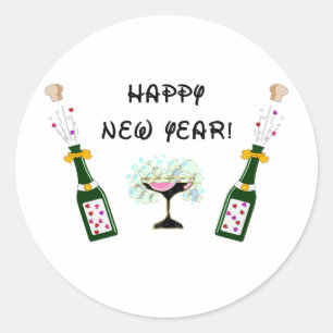 Sticker Rond Bonne année