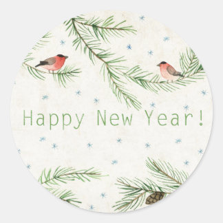 Sticker Rond Bonne année !