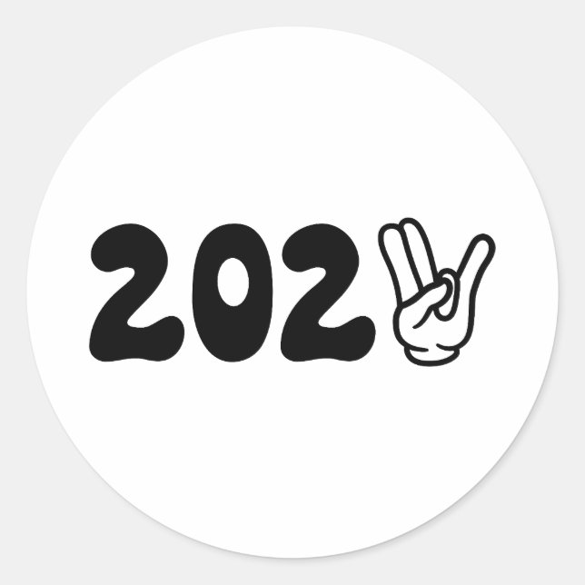 Sticker Rond Bonne année 2023 (Devant)