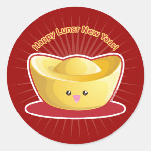 Sticker Rond Bonne année lunaire !