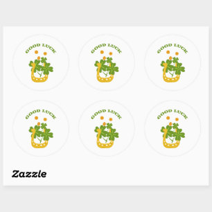 Sticker Rond Bonne chance