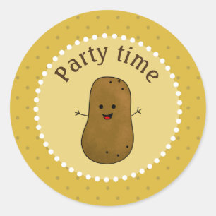 Sticker Rond Bonne fête de la pomme de terre