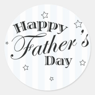 Sticker Rond Bonne Fête des pères Papa Idée cadeau