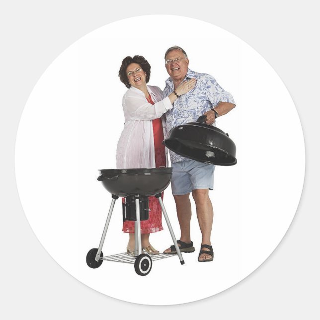 Sticker Rond Bonne Grillation (Devant)