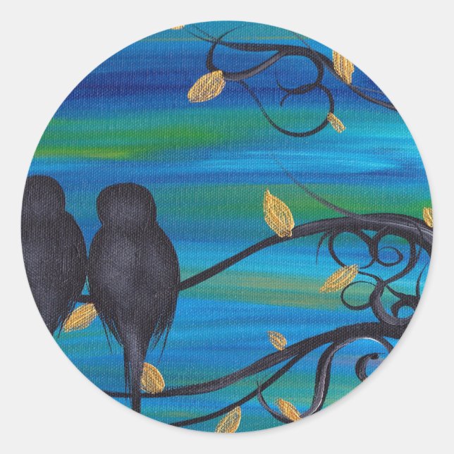 Sticker Rond Bonne nuit mon amour (Devant)