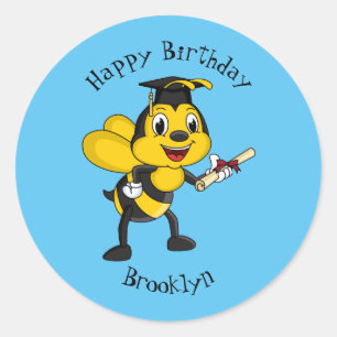 Sticker Rond Bonne remise des diplômes des abeilles