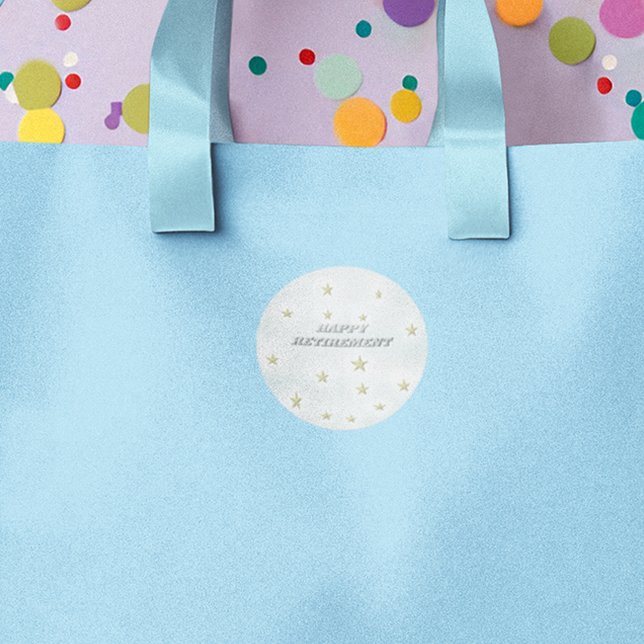 Sticker Rond Bonne retraite (Créateur téléchargé)