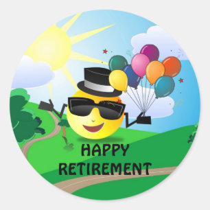 Sticker Rond Bonne retraite du Cool