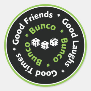 Sticker Rond bons amis du bunco