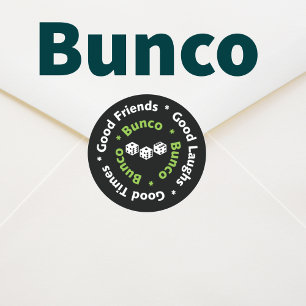 Sticker Rond bons amis du bunco