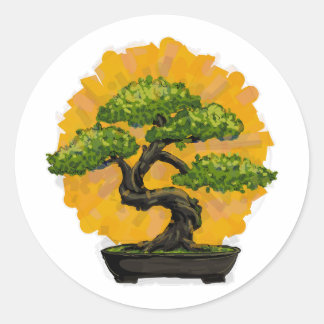Sticker Rond Bonsai Tree Lover