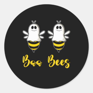 Sticker Rond Boo Beez Bee Halloween Bees