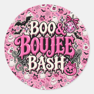 Sticker Rond Boo & Boujee Bash