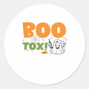 Sticker Rond BOO Tox Injecteur Injecteur Remplissant Botox Dysp