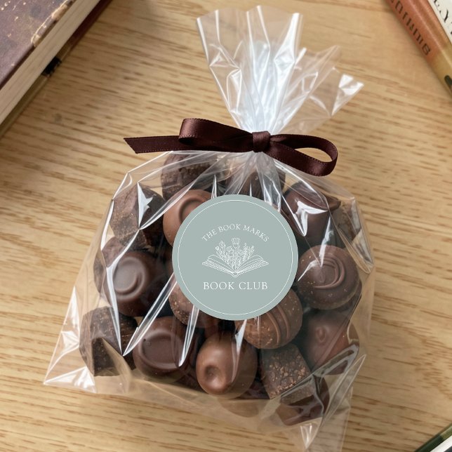 Sticker Rond Book Club Name Personalized  (Créateur téléchargé)