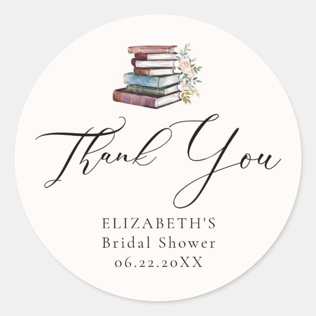 Sticker Rond Book Lover Nouveau chapitre Bookish Literature Mer (Devant)