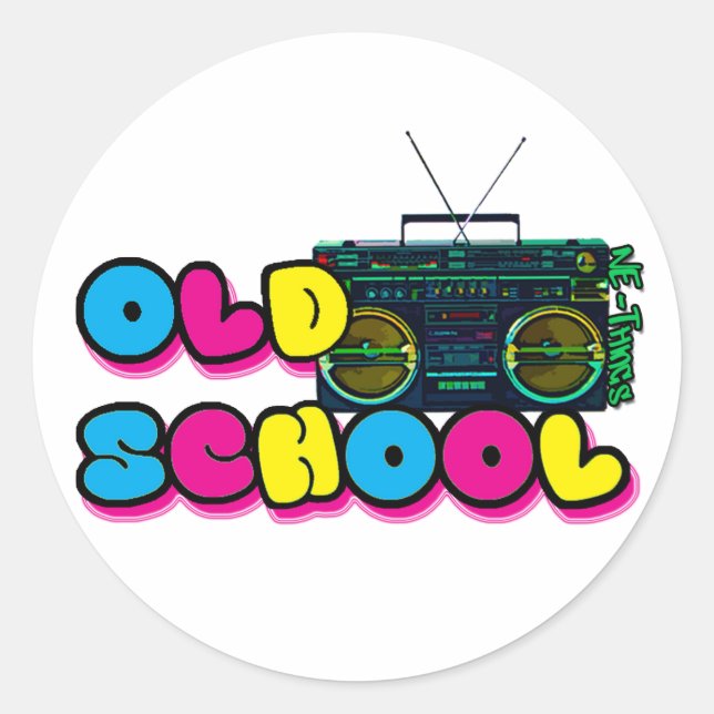 Sticker Rond Boombox (Devant)