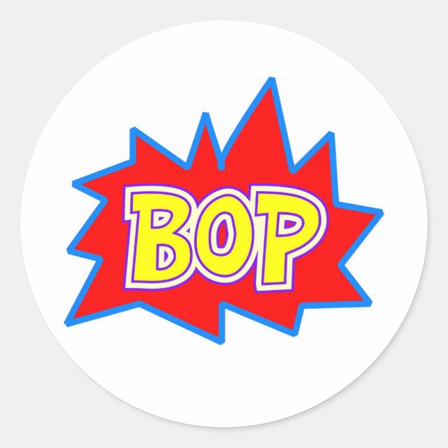 Sticker Rond Bop (Devant)